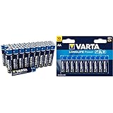 Varta LONGLIFE Power, Alkaline Batterie, AAA, Mignon, LR03, 40er Pack, ideal für ferngesteuertes Spielzeug & Longlife Power AA Mignon LR6 Batterie (10er Pack) Alkaline B