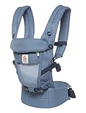 Ergobaby Adapt Babytrage für Neugeborene bis Kleinkind, Cool Air Mesh 3-Positionen Ergonomische Baby-Tragetasche Kindertrage, Oxford B