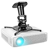 Duronic PB01XB Beamer Halterung | Projektor Deckenhalterung | Universal Wandhalterung | Halterung für Video-Projektor | drehbar und schwenkbar | Heimkino | Traglast bis zu 10 kg | 360° R
