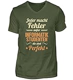 IT-Kaufmann V-Ausschnitt T-Shirt | Informatikstudenten sind Perfekt Herren V-Neck S