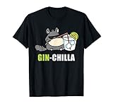 Ginchilla Gin Lustig Chinchiller Geschenk Gin-Liebhaber T-S