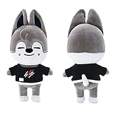 21cm/8.2' Skzoo Plüschpuppe, weiches Skz Plüschtier Stofftier für Kinder und Fans (Wolf Chan)