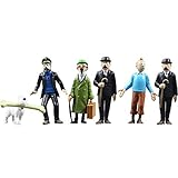 Plüschtier 6 Stück Tim Und Struppi Figuren Tim Und Struppi Snowy Dog PVC Actionfiguren Sammler Modell Spielzeug Puppen Geschenk Fü