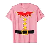 Pink Elf Color Matching Elf Christmas Costume T-S