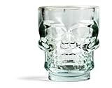 Kikkerland GL06 Schnapsglas Skull im 4-er S