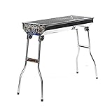BESTSOON Grandma Shark Grill Faltbarer Holzkohlegrill Grillplatte Herd Schaschlikgrill Terrasse Camping Party Premium Holzkohlegrill und Trag