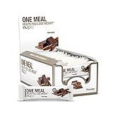 NUPO One Meal Bar – Chocolate I Leckerer Mahlzeitersatz-Riegel zum Abnehmen I 24 x 60g I Enthält Nährstoffe, Vitamine und M