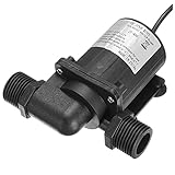 ZTBH Boosterpumpe aus Edelstahl für Rasen-Jet-Pumpen 7m 900l / h, bürstenlose Motorpumpe, JT-750D DC 12V Wasserpumpe Ultra-ruhig Autowäsche mit Pool für Hausgarten Wassertransport Bewässerung