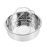 304 Edelstahldampfer Dämpfeinsatz Edelstahl Dampfeinsatz,Gemüsedämpfer,Dämpfeinsatz Schnellkochtopf,Dünsteinsatz ,Edelstahl,Spülmaschinengeeignet für Gemüse,Kochtöpfe und V