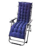 Terrasse Lounge Chair Lounge Stuhl, solide lange Kissen Matte for den Liegestuhl Rolling Rattan Stuhl Falten Dicke Garten Sonne Lounge Sitz Kusha Sofa Tatami Matte Kein Stuhl Chaise Lounge by QILIYING