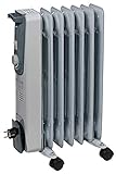 Einhell Ölradiator MR 715/2 (bis 1.500 Watt, 3 Heizstufen, stufenloser Thermostatregler, fahrbar, Kipp- und Überhitzungsschutz, Betriebsanzeige)