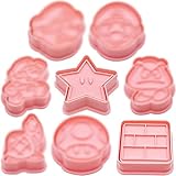 Ausstecher Kunststoff Stempel Ausstechformen Formen für Kinder Backset Kunststoff Ausstecher Kuchen Dekoration (8 PCS)