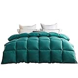 JIAJULL Moderne Feste grüne Farbe Quilt, Wende Winter Baumwolle Bettdecke, 150 * 200CM 2kg