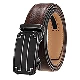 RHBLHQ Gürtel herren Business Gürtel Gürtel Herrengürtel Automatische Schnallegürtel 30-1-4 (Color : Brown, Size : 110cm-130cm)