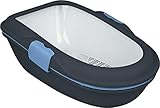 FamilyZoo ® | Katzentoilette | Trennsystem | Anthrazit | Eingebautes Sieb | 59 x 39 x 22