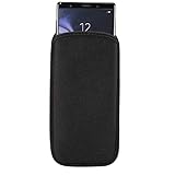 DFVmobile - Soft Pouch Case Neoprene Waterproof and Shockproof Sock Cover, Slim Carry Bag für BBK Vivo Y89 (2019) - Black