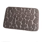 FUDAGJ Haushalt Kopfstein Bodenmatten Flanell Absorbierende rutschfeste Matten Schlafzimmer Türmatten Badezimmer Teppiche (Color : G, Größe : 50 * 80)