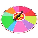 UPKOCH Glücksrad Spielzeug Glücksradspiel DIY Farbe Rad Lotteriespiele zum Drehen Tischspiel Partyspiel Familienspiel Glücksspiele Wortspiele Preisrad für Kinder Familien Party Spielzeug