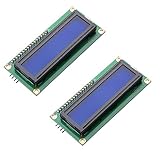 HiLetgo 2 Stück IIC/I2C/TWI/SPI Serial Interface HD44780 1602 LCD Display Modul mit Blue Backlight Controller Character für Arduino UNO R3 Mega 2560
