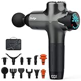 Massagepistole Massagegerät Nacken Schulter Rücken,Dustgo Massage Gerät mit 12 Massageköpfen 7 Geschwindigkeiten 4800 mAh,Massage Gun Handmassagegerät mit LED Anzeige Touchscreen Geschenk