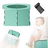 auvstar Baby Kindertoilette Kindertöpfchen Toiletten-Sitz für Kinder für unterwegs töpfchen für kinder für unterwegs Tragbar Reise WC Kinder für Kinder 12-36 M