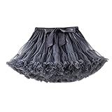 Bunter Tutu Rock aus Netzstoff für Mädchen Baby Mehrschichtiges Süßes Elegantes Tutu Kinder Party Urlaub Kleid Rock Kostü