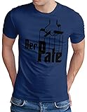 OM3® Der Pate T-Shirt | Herren | The Godfather Mafia Iconic Movie | Royal Blau, 3XL