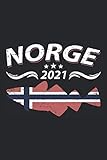 Norge 2021: Schickes Norwegen Angeln 2021 Notizbuch für Angler für den nächsten Norge 2021 Angelurlaub. Witzige Norwegen Geschenke Männer zum Dorsch ... mit Pilker - 100 Seiten A5 L