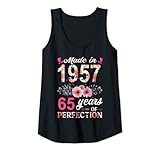 Damen Made In 1957 Floral 65 Year Old 65th Birthday Gifts Women Tank Top