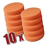 Kingbarney Polierschwamm Set XXL Sparset - 10 x Profi Polierschwämme 180mm Klett medium für Poliermaschine - perfekte Autop