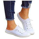 Beudylihy Damen Sneaker Sport Outdoorschuhe Segelschuhe Damen Slip On Atmungsaktiv Tennis Schuhe Leichte rutschfest Outdoor Laufschuhe Mode Katze Druck Turnschuhe Lässige Flache Walking
