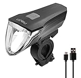 nean Frontleuchte Fahrradlampe Fahrradleuchte mit stufenloser Lichtautomatik 60 LUX CREE LED und 3 manuellen Helligkeitsstufen, Akkubetrieb