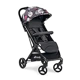 Hauck Reise Buggy Sunny / Ultra Leicht / Einhändig Faltbar / Super Kompaktes Klappmaß / Belüftungs Fenster / Belastbar bis 25 kg / mit Liegeposition / Großer Korb / Schw