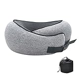 Nackenkissen Reisekissen Memory Foam, Nackenkissen Kinder TV Kopfstütze / 360-Grad-Drehunterstützung / Flugzeug und Auto Nackenstützkissen mit Aufbewahrungstasche - Kopfkissen (A)