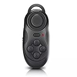 Goliton® Wireless Bluetooth Gamepad Mini Handgriff Mini Bluetooth Timer Maus-Fernbedienung für Apple IOS Android Handy - Schw