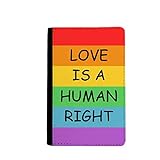 beatChong Homosexuell Lesben Regenbogen-Flagge LGBT-Pass-Halter Reise-Brieftasche Abdeckungs-Fall Karten-Geldb