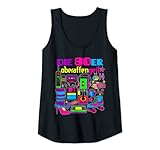 Damen Die 80er Retro 1980er Jahre Deko Kostüm 1980s Outfit 80s Pop Tank Top