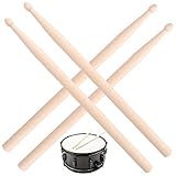 JJQHYC Schlagzeug Sticks 5a Ahornholz Drumsticks Schlagzeuger Anfänger Übungssticks für Percussion (2 Paar)