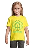 Decentralize Bitcoin Crypto Cryptocurency Vector Yellow Colorful Kids T-Shirt 8 Year O