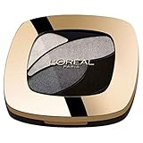 L'Oréal Paris Color Riche Quads Eyeshadow, E5 Velours Noir - Lidschatten Palette für ein intensives, sinnliches Farbergebnis - 1er Pack (1 x 2,5g)