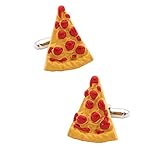 Demarkt Manschettenknöpfe Hemd Cufflinks Mode Pizza-Form Manschettenknopf Schmuck