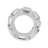 Speichenschlüssel Runde Fahrradspeichenschlüssel Nippel Drehmomentschlüssel 8 Way Groove Bike Felgenspanner Spanner Verzinkte Reparatur Werkzeug (Splitter)