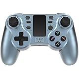 Controller für PS4, PowerLead Wireless Gaming Controller, Geschenke für Mann und Frau, Sechsachsiges Dual Vibration Gamepad für Playstation 4 / Playstation 3 mit farbenfrohen LEDs und Touchp