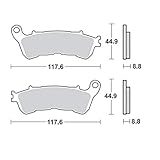 Bremsbelag Moto-Master RoadPRO Scooter Kompatibel mit/für Honda SH 300i NF02 2007-2015