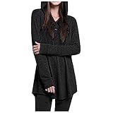 GFGHH Hoodie Damen – Kapuzenpullover Frauen Sweatshirt mit Kapuze Pullover Slim Fit Freizeit Sport Langarmshirt, Training - Pulli Streetwear Basic Casual Strickpullover Sweatjack Sweatshirt Ob