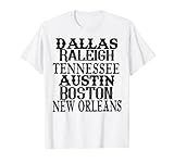 Dallas Raleigh Tennessee Austin Boston New Orleans T-S