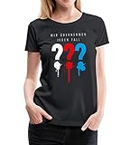 Spreadshirt Die DREI Fragezeichen Wir Übernehmen Jeden Fall Frauen Premium T-Shirt, S, Schw