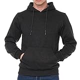 Smith & Solo Herren Kapuzenpullover – Sweatshirt Pullover Rundhals – Langarm – Slim – Fit – Training – Hoodie – Pulli – Hochwertige Baumwollmischung Männer, Anthrazitkapuze, XXL