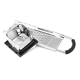 Scoutteemo Edelstahl Spätzlereibe Spätzlehobel, Spätzle Reibe Spätzlepresse Spätzlesieb mit Teigschlitten, Hochwertiger Knöpflehobel Spätzlebrett zur Herstellung von Nudeln Verw