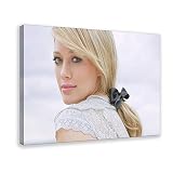 Hilary Duff Schauspieler Sänger Poster 16 Leinwand Poster Schlafzimmer Dekor Sport Landschaft Büro Zimmer Dekor Geschenk Rahmen: 30 x 45